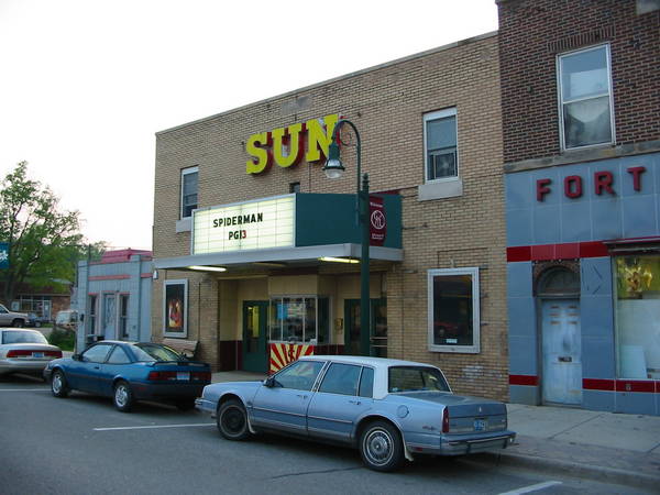 Sun Theatre - Old Sign Prior To New Marquee Upgrade (newer photo)